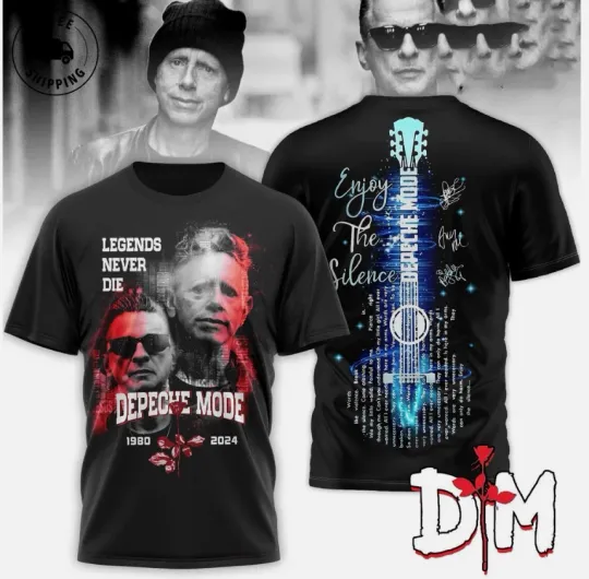 Discover Depeche Mode Legends Never Die 3D T-Shirt