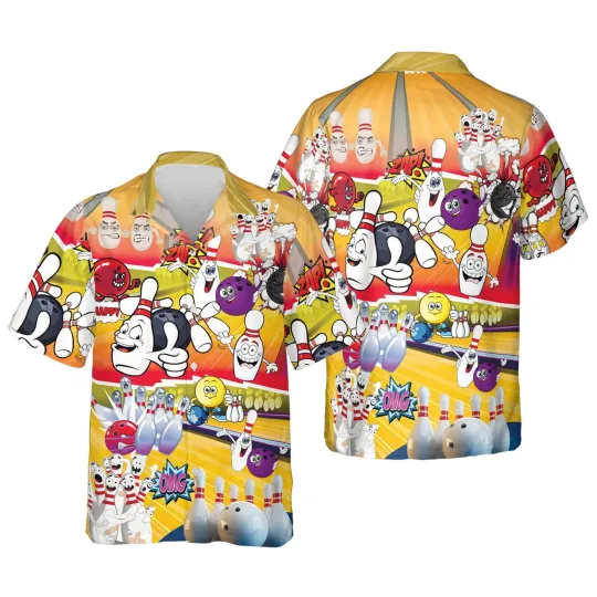 Discover Custom Funny Hawaiian Bowling Shirt HB011