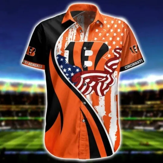 Discover football Hawaiian Shirt Cincinnati Bengals Tropical  Gift For Fans V8