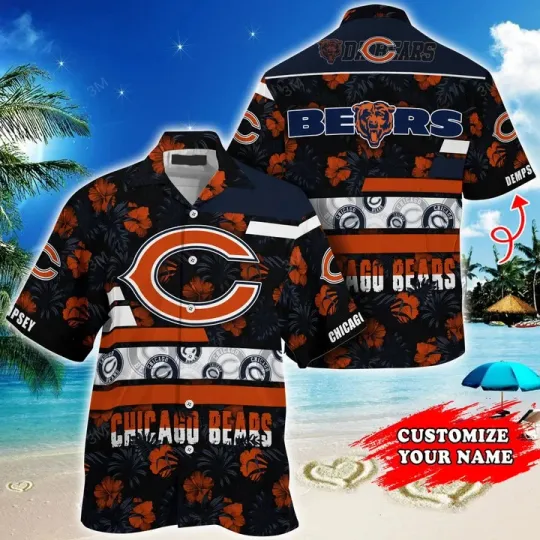 Discover Chicago Bears Tropical Legacy Custom Hawaiian Shirt