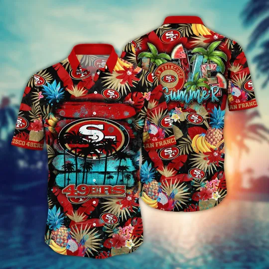Discover San Francisco 49ErsL Hawaiian Shirt Heattime Training Game Shirts