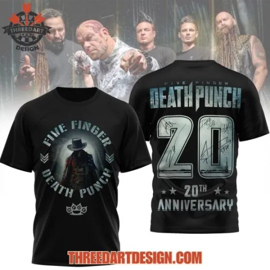 Discover NEW!! Five Finger 20th Anniversary T-Shirt 3D