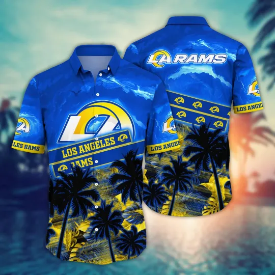 Discover Los Angeles Rams Hawaiian Shirt Vacation Timetime Aloha Shirt