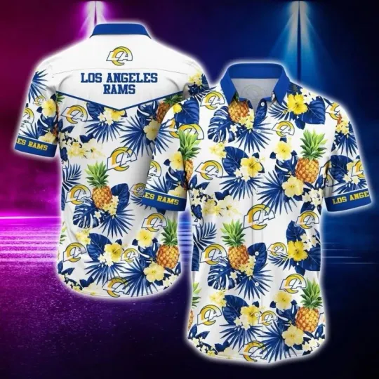 Discover Los Angeles Rams Pineapple Paradise Hawaiian Shirt
