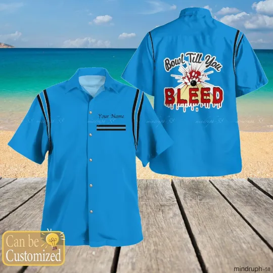 Discover Custom Name Bowl Till You Short Sleeve Hawaiian Shirt For Men Size S 5XL_