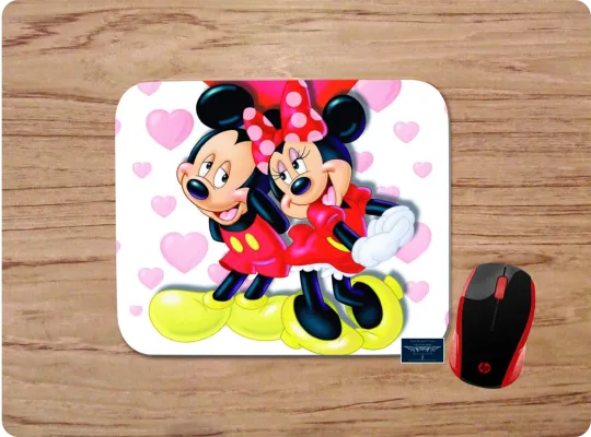 Mickey Minnie Hearts Love Custom Mouse Pad