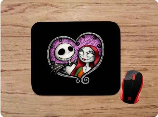 Jack Skellington & Sally Mouse Pad Non-Slip Office Desk Gift