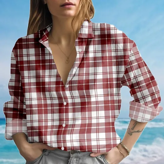 Discover Plaid Blouse Shirt for Women