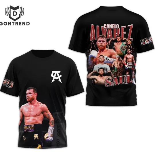 Discover Canelo Alvarez Saul Design 3D T-Shirt