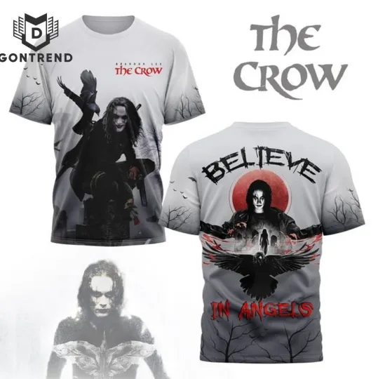Discover The Crow Believer In Angels 3D T-Shirt