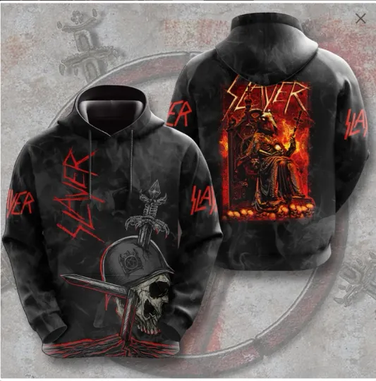 Discover Slayer 3D Hoodie All Over Printed Gift For Valentine
