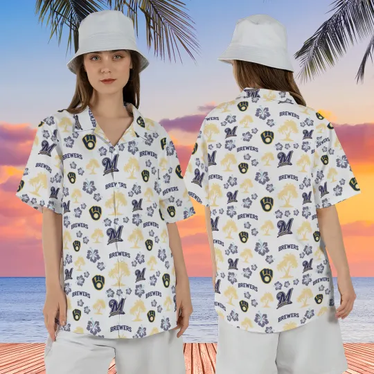 Discover milwaukee team brewer hawaiian shirt, summer aloha, team apparel