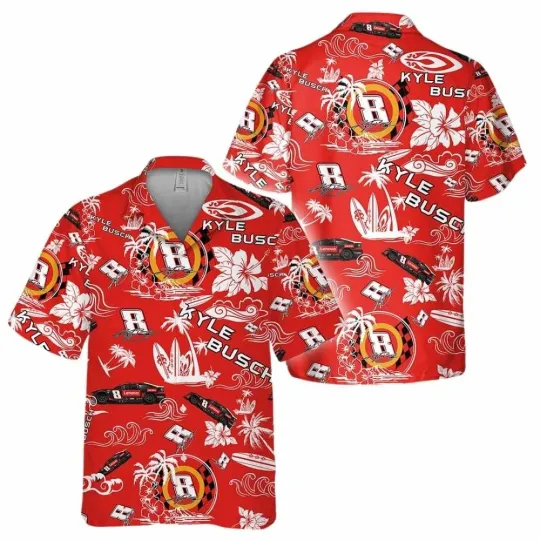 Kyle Busch 2023 Lenovo Racing Tropical Nascar Hawaiian Shirt, summer top