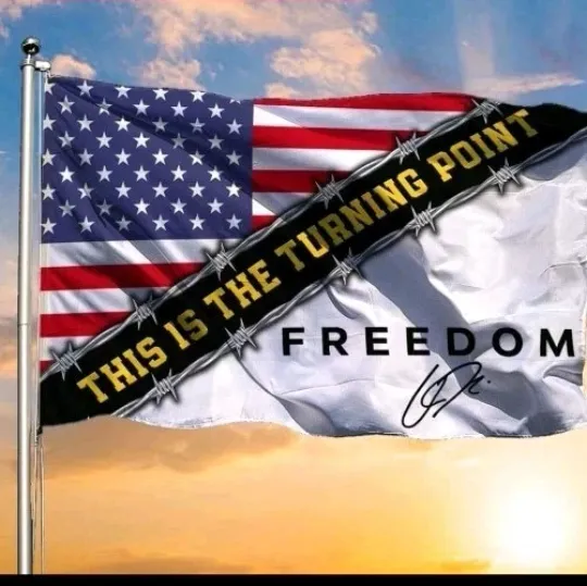 Charlie Kirk Freedom Turning Point House Flag Memorial Gift