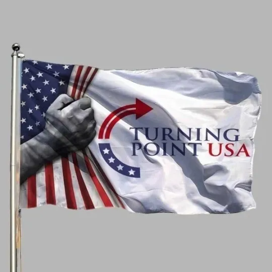 Discover Turning Point USA Inside American Flag House Garden Banner