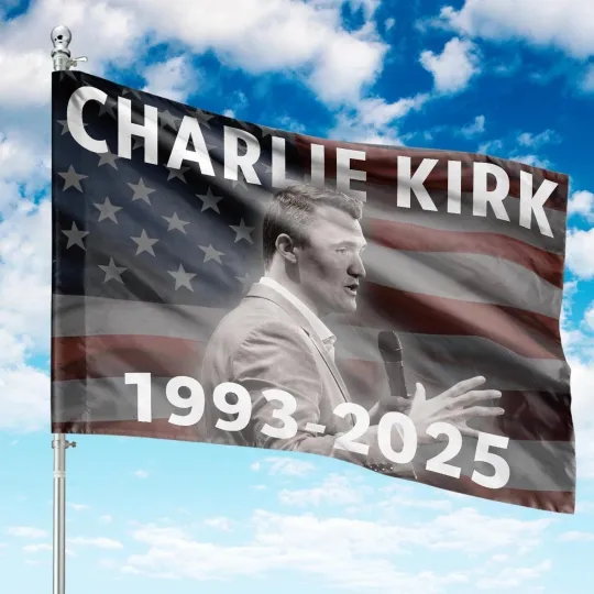 Charlie Kirk House Flag Justice for Charlie Kirk Political Flag