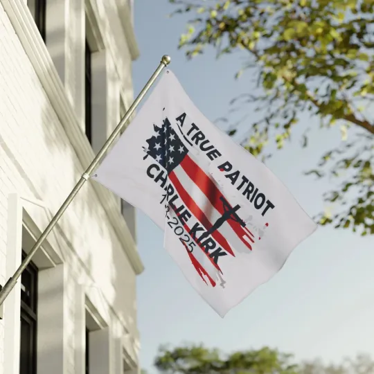 Discover Charlie Kirk Tribute Flag House Banner Patriot Memorial Flag