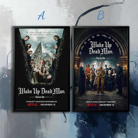 Discover Movie Poster- Wake Up Dead Man A Knives Out Mystery (2025) Cover Poster