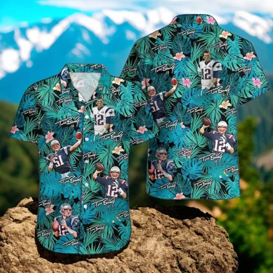 Discover Tom Brady Patriots Hawaiian Shirt, Casual Shirt For Men