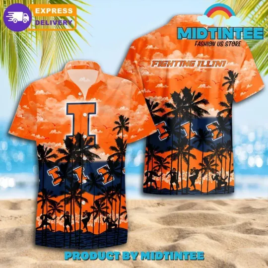 Discover Illinois Illini Hawaiian Shirt, Casual Shirt For Men
