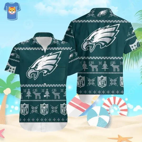 Discover Philadelphia Football Hawaiian Shirt Christmas Gift For Beach Lovers