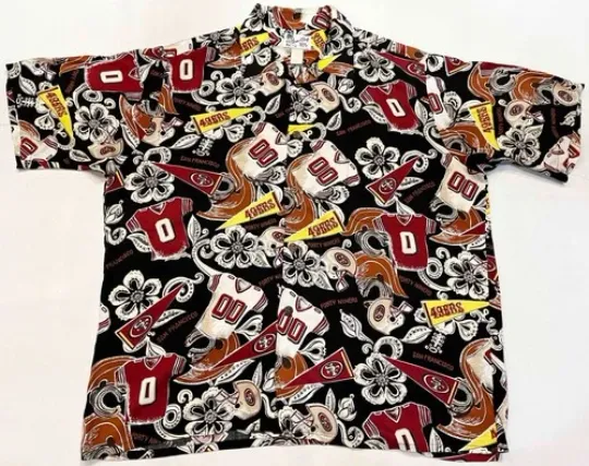 Discover San Francisco Team Button Down Shirt, Retro Throwback Football