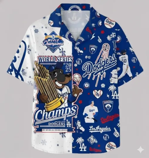 Discover LA team Dodges Back to Back World Serie. Hawaiian shirt, pjamas