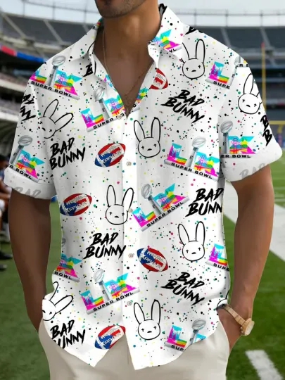 Discover Supers Bowl hawaiian shirt, BadBunny 2026, halftimes show