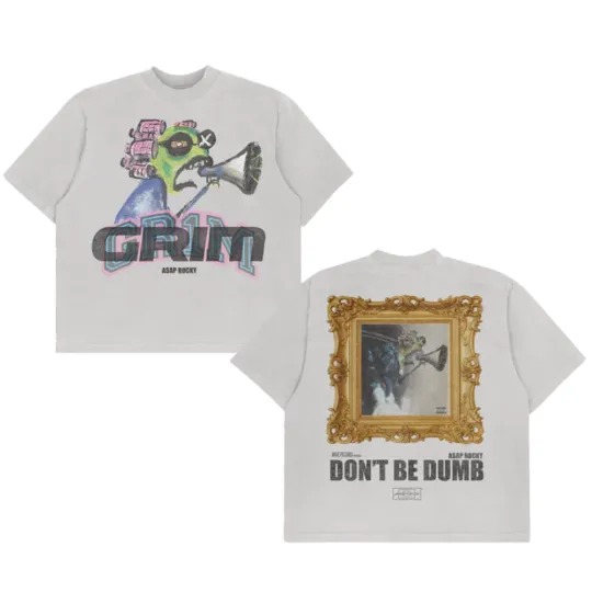 Discover ASAP Rocky Don't Be Dumb "GR1M" Merch Dummy T-shirt All Size