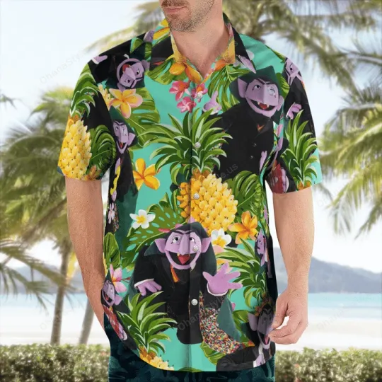 Count Von Count Hawaiian Shirt for Men