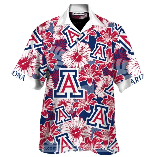 Arizonna Wildcats Flowers Hawaiian Shirt
