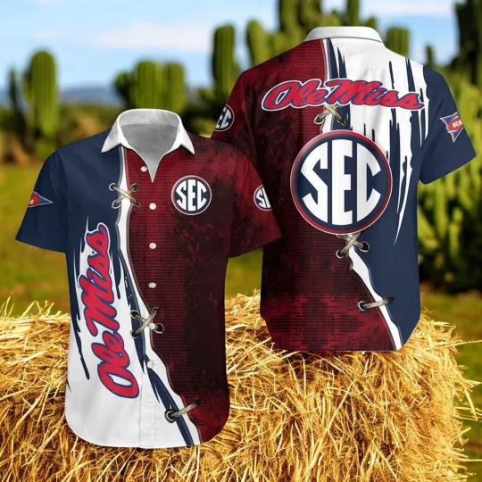 Ole Miss Rebels Sport Team Hawaiian Shirt, Casual Shirt For Men