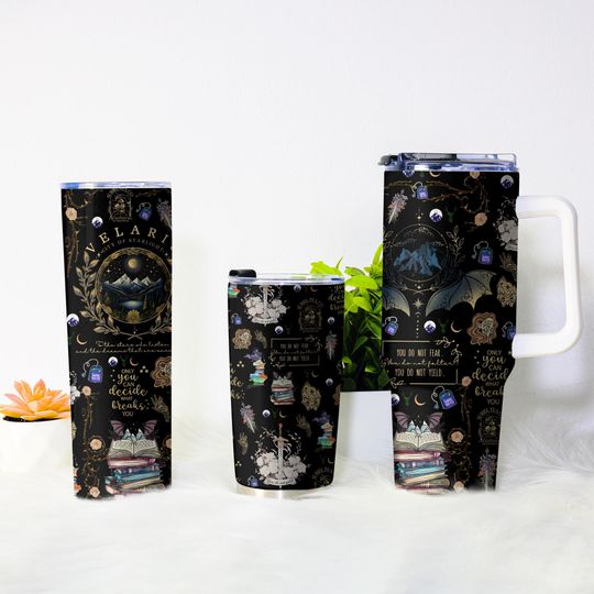 Discover Velaris Tumbler, City of Starlight Cup, Fantasy Bookish Mug, Fourth Wing Coffee Tumbler, Acotar Velaris Gift for Book Lovers