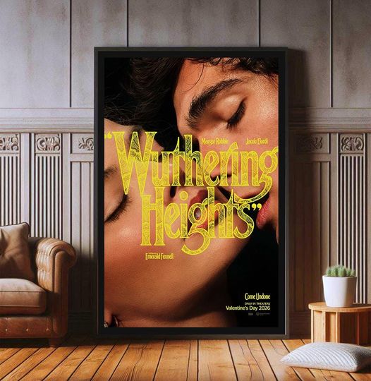Discover Wuthering Heights 2026 Film Poster, High Quality Canvas Print, Popular Poster Prints for Wall Aesthetic Decor, Valentine's Day gift