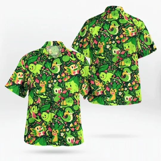 Discover Grass PKM Hawaiian Shirt for Men