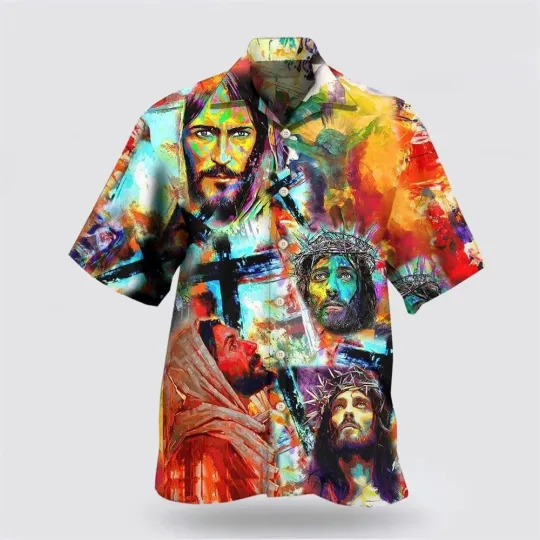 Discover Jesus Peace Life Color Christian Hawaiian Shirts, Gifts For Jesus Lovers