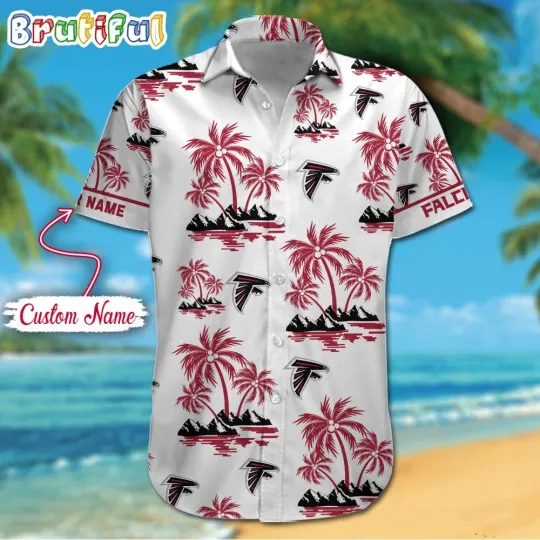 Discover football Atlanta Palm Tree Tropical Summer Hawaiian Shirt