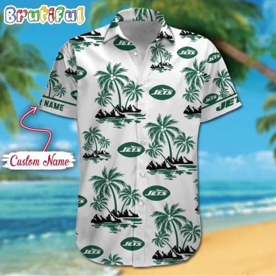 Discover football New York Palm Tree Tropical Summer Hawaiian Shirt