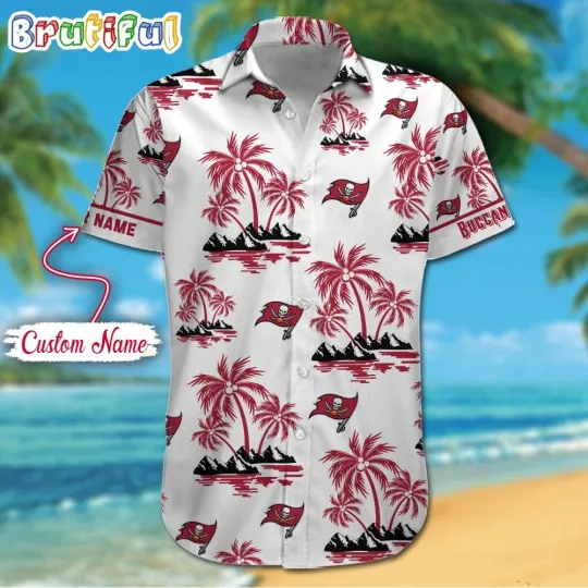 Discover Personalized football Tampa Bay Palm Tree Tropical Summer Hawaiian Shirt