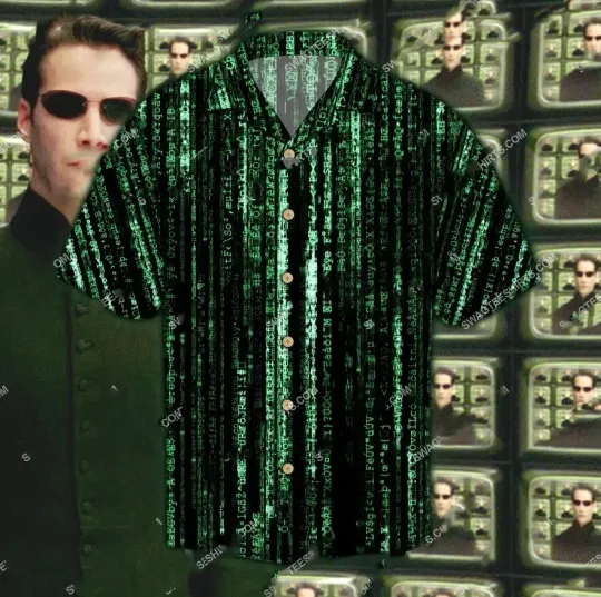 Discover the matrix movie all over print hawaiian shirt Size S-5XL
