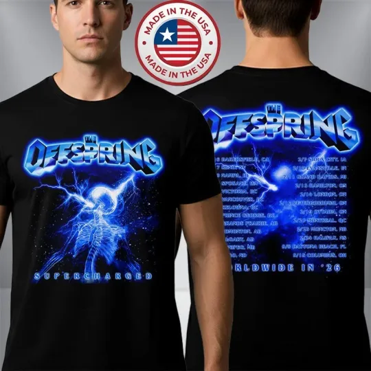 Discover The Offspring Supercharged Worldwide Supercharged Skeleton 2026 T-Shirt