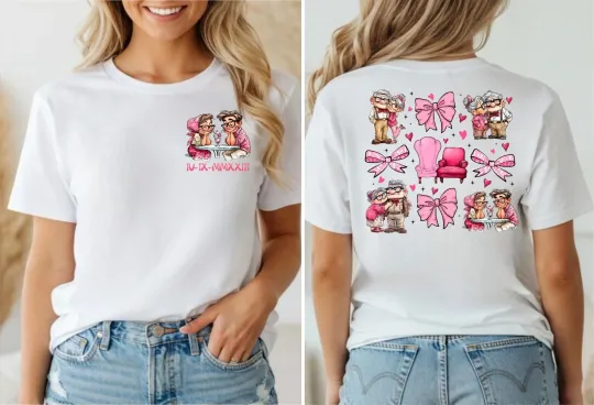 Coquette Carl and Ellie Valentine Unisex T-Shirt