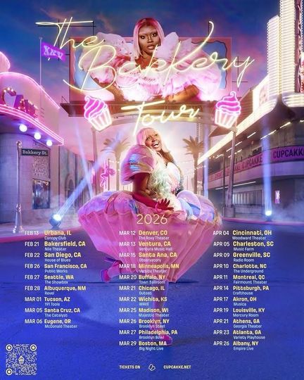 Discover CupcakKe The BakKery Tour 2026 Poster
