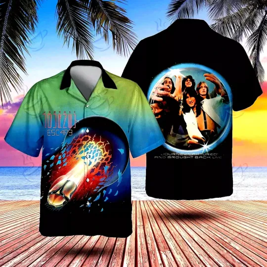 Discover Escape Rock Band Journey All Over Print Hawaiian Shirt, S-5XL Size, Music Lovers