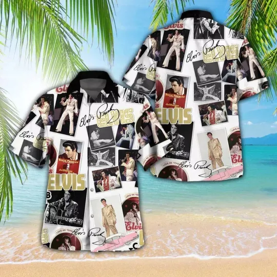 Discover Hot New Elvis Presley 3D Hawaiian Shirt - Rock & Roll Legend Gift for Men Women
