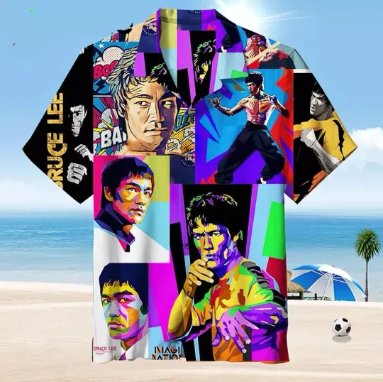 Discover NEW! Bruce Lee Colorful Hawaiian Shirt Size S-5XL