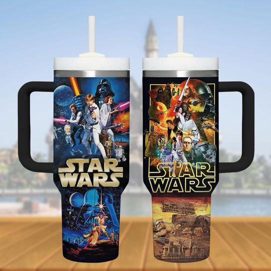 Discover Star Wars Tumbler 40oz, Sci-Fi Tumbler Cup, Movie Stainless Tumbler, Fan Gift