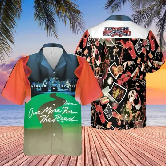 Lynyrd Skynyrd One More From The Road Album Cover Hawaiian Shirt