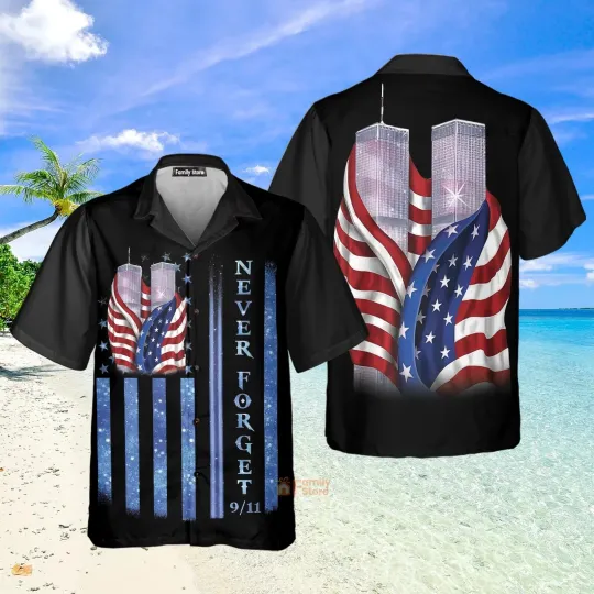 Discover 911 Never Forget Memorial Day Hawaiian Shirt, Button-Down