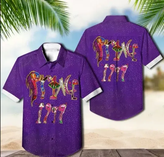 Discover Prince 1999 Album Cover Hawaiian Shirt